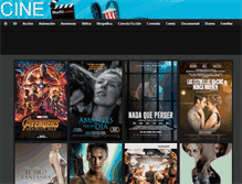 Tablet Screenshot of cine.perfil.com